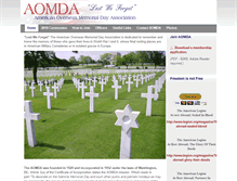 Tablet Screenshot of aomda.com